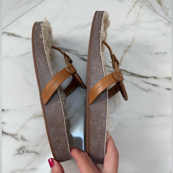 Tory Burch Miller Cloud Shearling Sandals - Picture 6 of 8